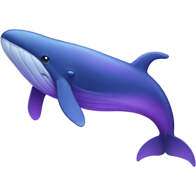 Blue whale purple, open mouth emoji