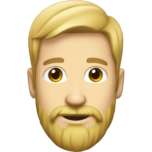 Blonde guy with beard message   emoji