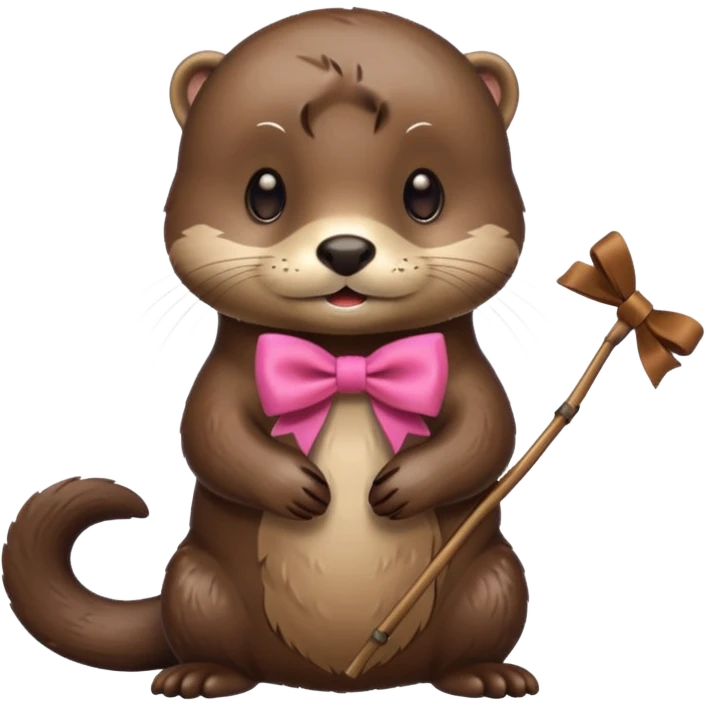 otter with a bow emoji