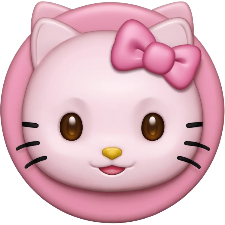like round IOS emoji hello kitty 표정 emoji