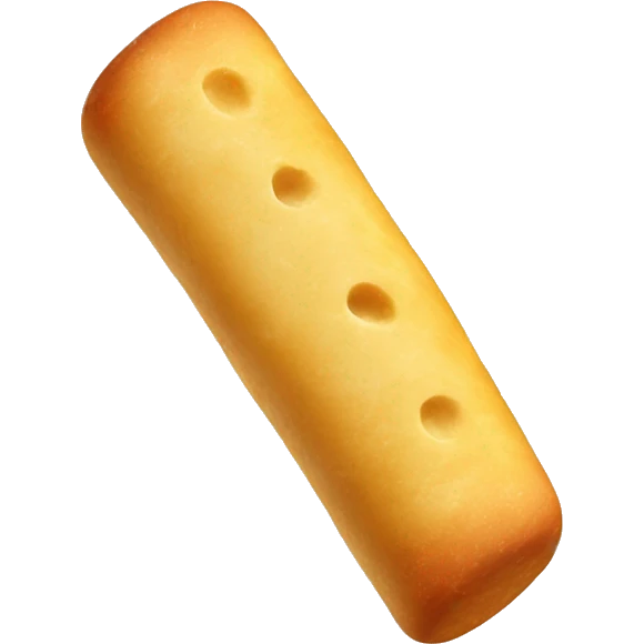 Cheese stick wrapped in Doug emoji