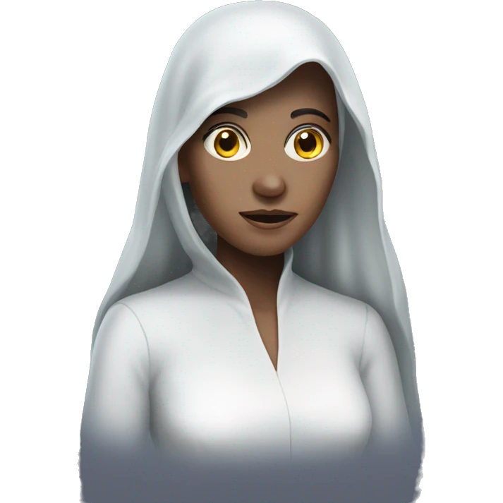 Realistic Ghostly woman emoji