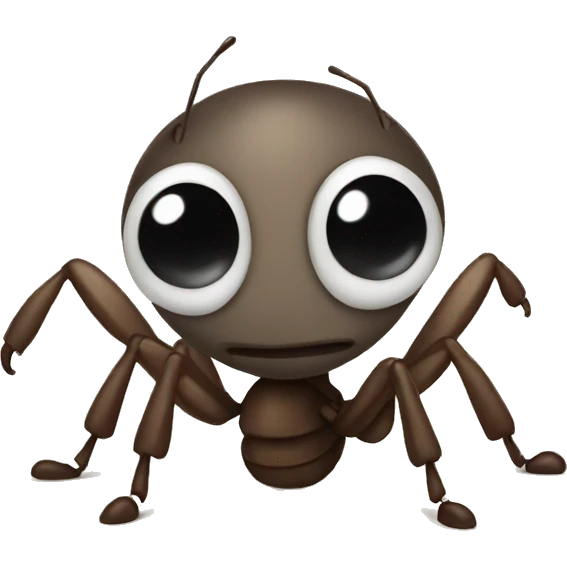 A sad ant emoji