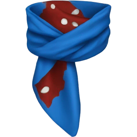 blue bloody bandanna  emoji