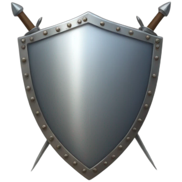 shield with spears emoji