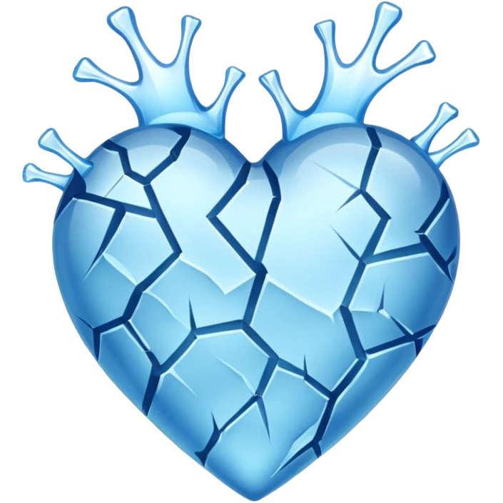 icey cold heart emoji