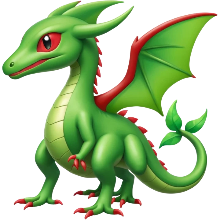 Full body shiny Flygon-grovyle emoji