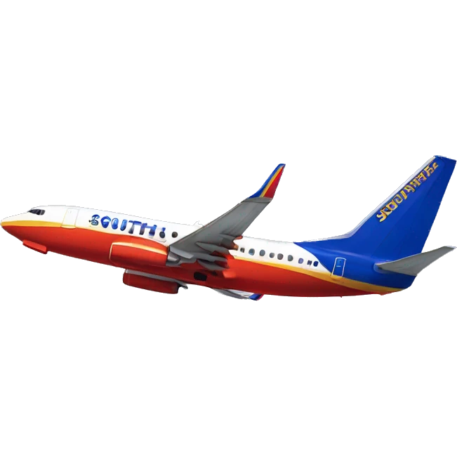 Southwest Airlines plane emoji