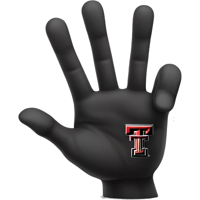 Texas Tech guns up hand sign emoji
