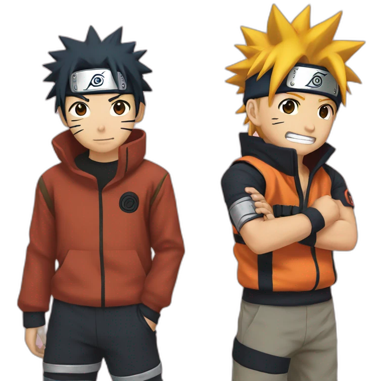 Naruto and Pain emoji