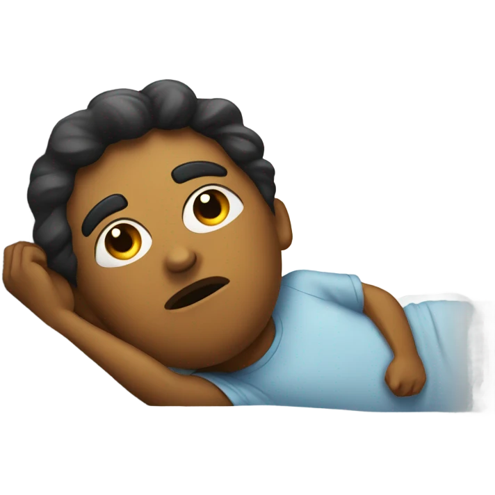 Laying in bed awake  emoji