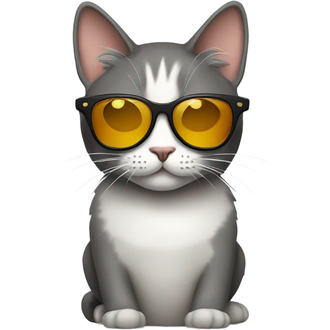 Cat with sunglasses emoji