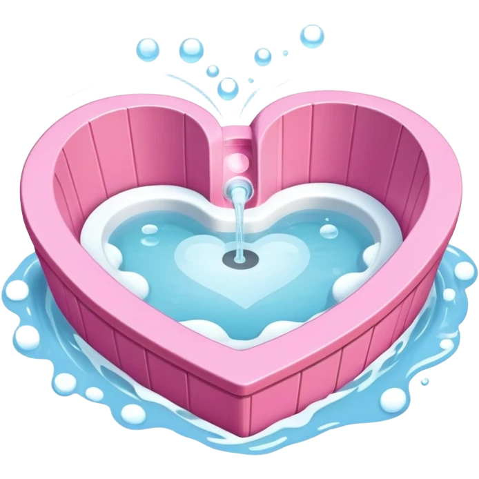 pink heart hot tub emoji