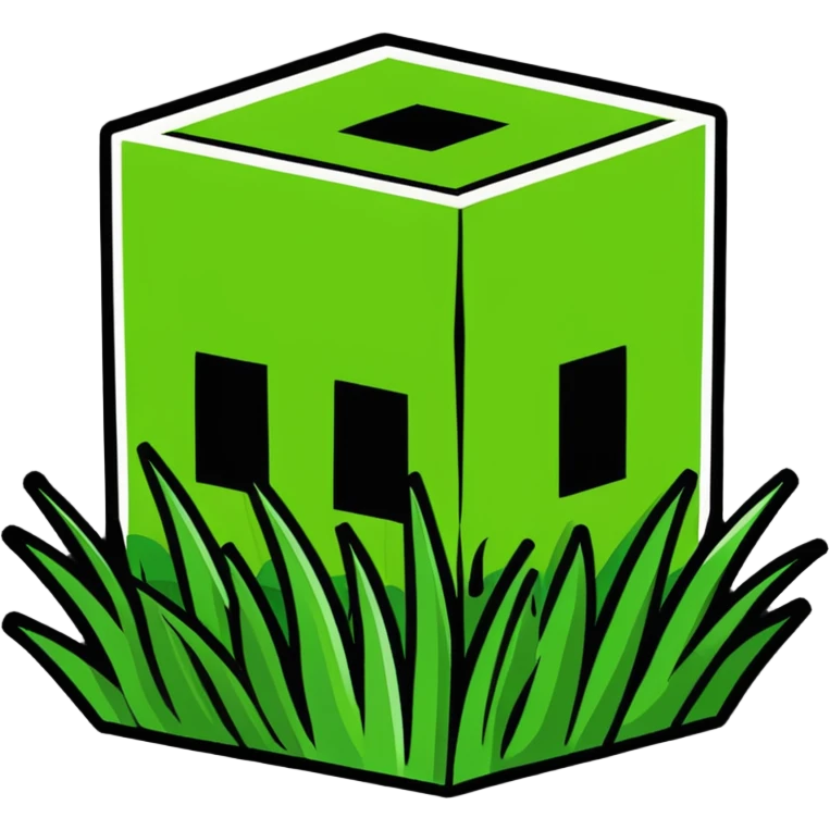 Minecraft grass block emoji