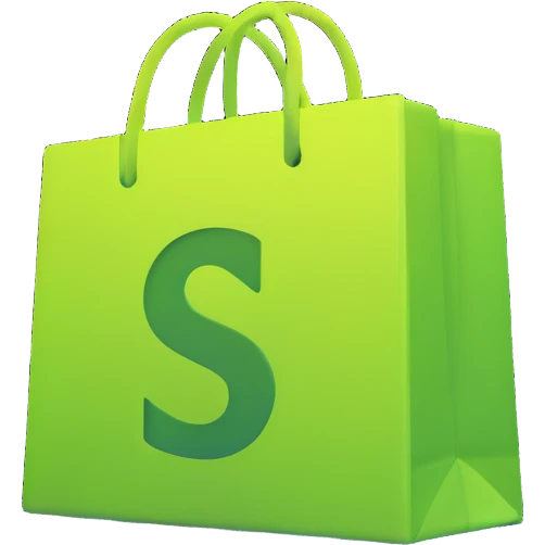 glowing Shopify logo emoji