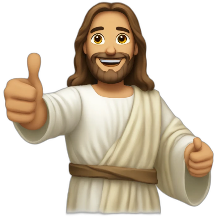 Jesus-thumbs-up emoji