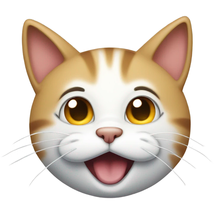 A cat farting emoji