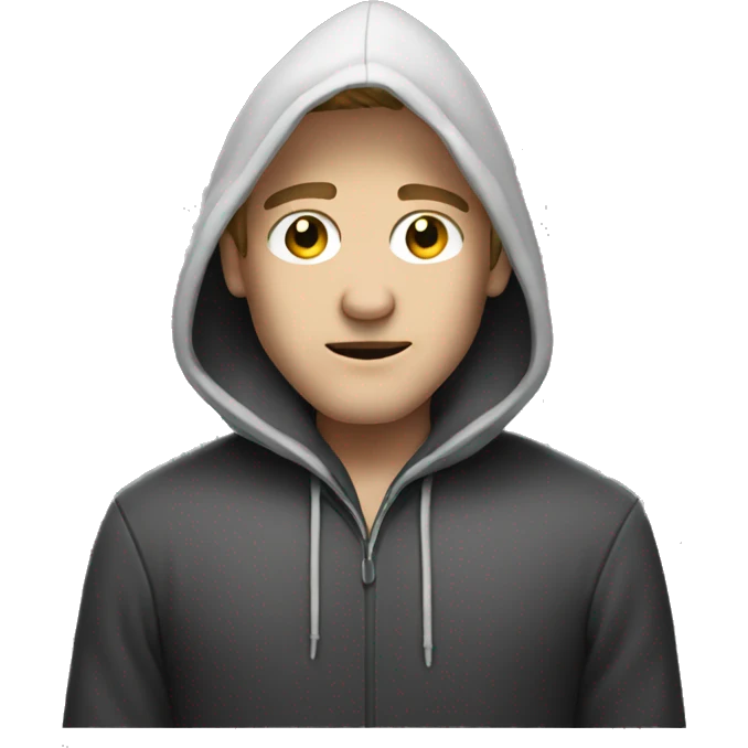 White guy wearing pointy hood  emoji