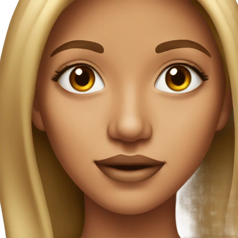 realistic portrait of tan-skinned beauty emoji