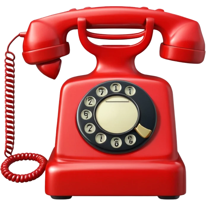 red telephone front view emoji