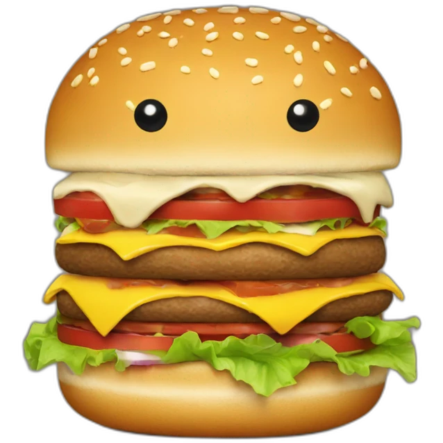 Burger eat burger emoji