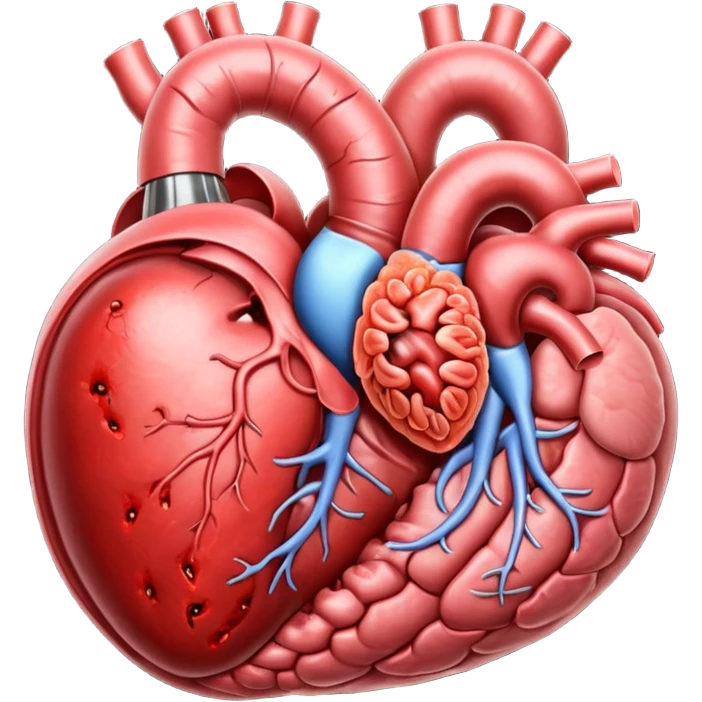 A black designer handbag, unzipped and spilling out raw, graphic organs—intestines, heart, liver—wet, and bloodied. violent or visceral extraction. The contents are unmistakably organic and human, with visible veins, texture, and flesh detail.  
 emoji