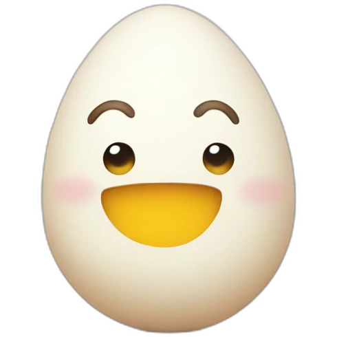 Happy egg emoji