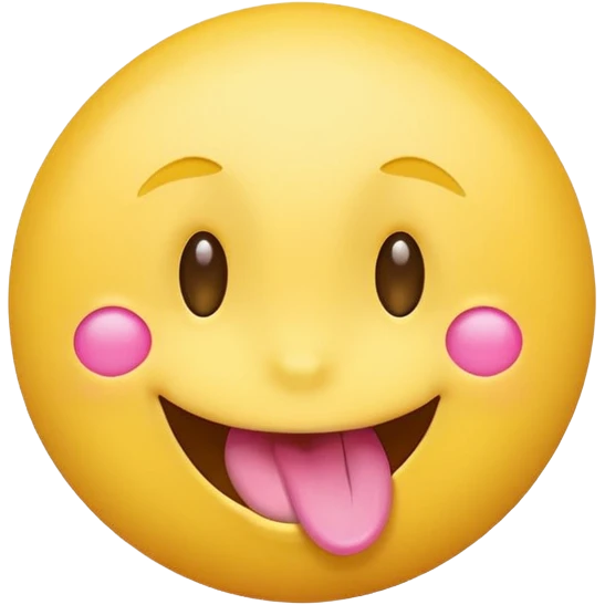 smiling yellow round emoji with pink money signs as eyes, tongue out emoji