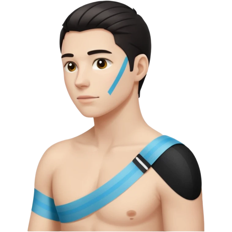 shoulder with kinesio tape (physiotherapy)  emoji