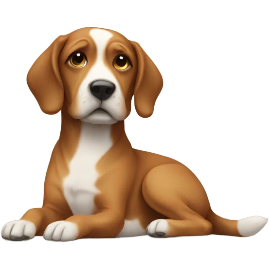   Swollen feet on dog emoji