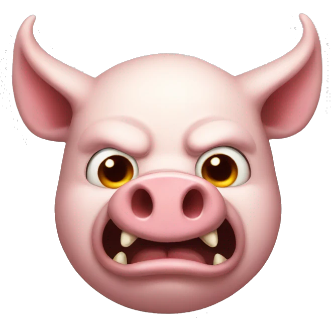 Demon pig emoji