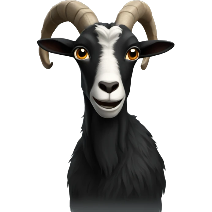 Dark goat emoji