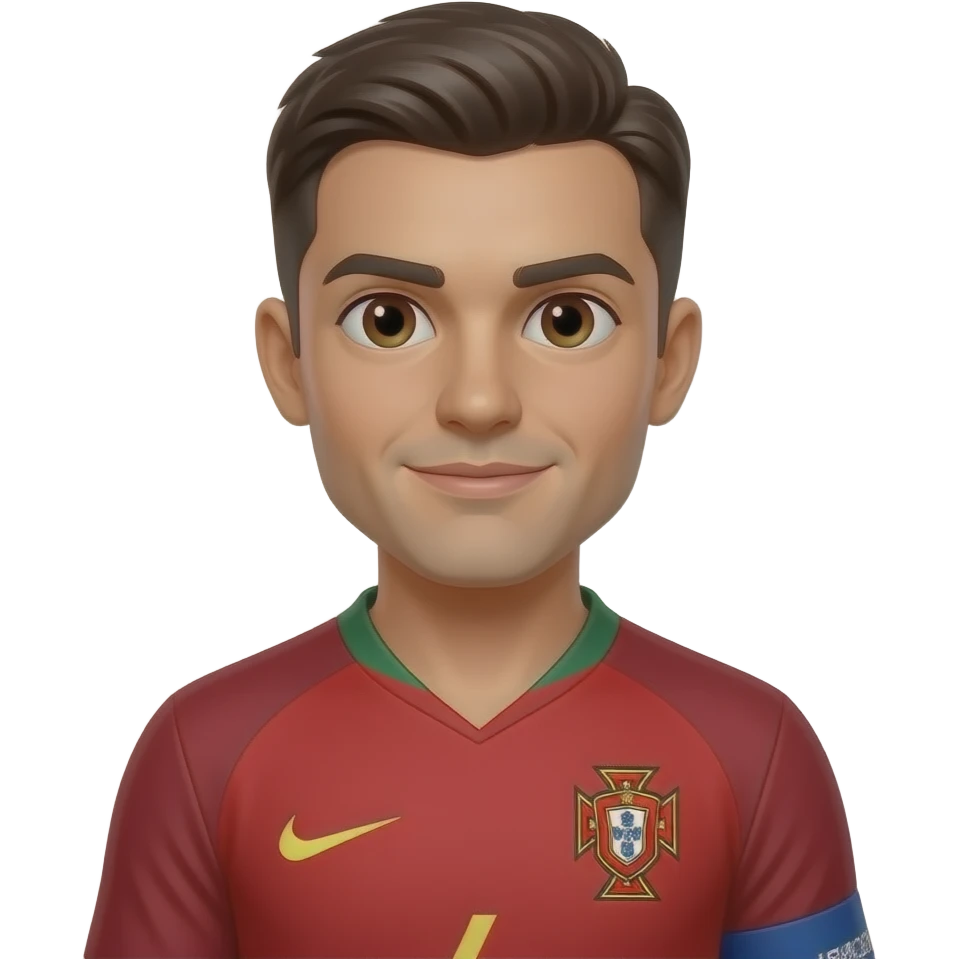 Ese mismo pero con la camisa de Portugal emoji