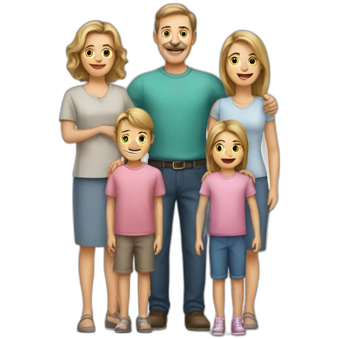 Mum with dad Havel children emoji