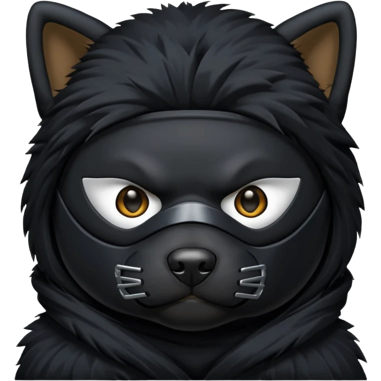 ninja emoji as a dog emoji