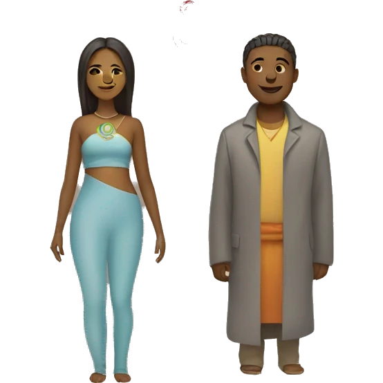 Chakra woman and man  emoji