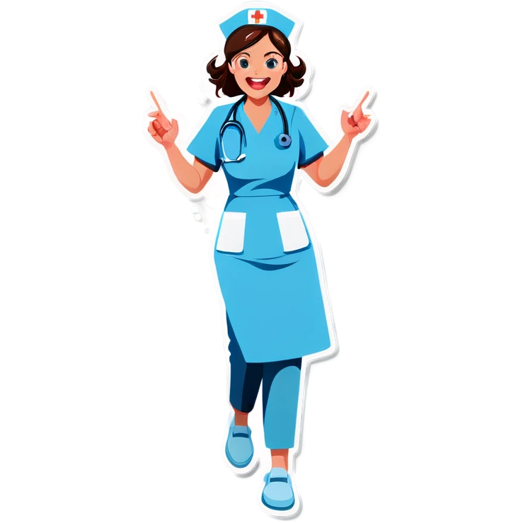 Nurse going crazy  emoji
