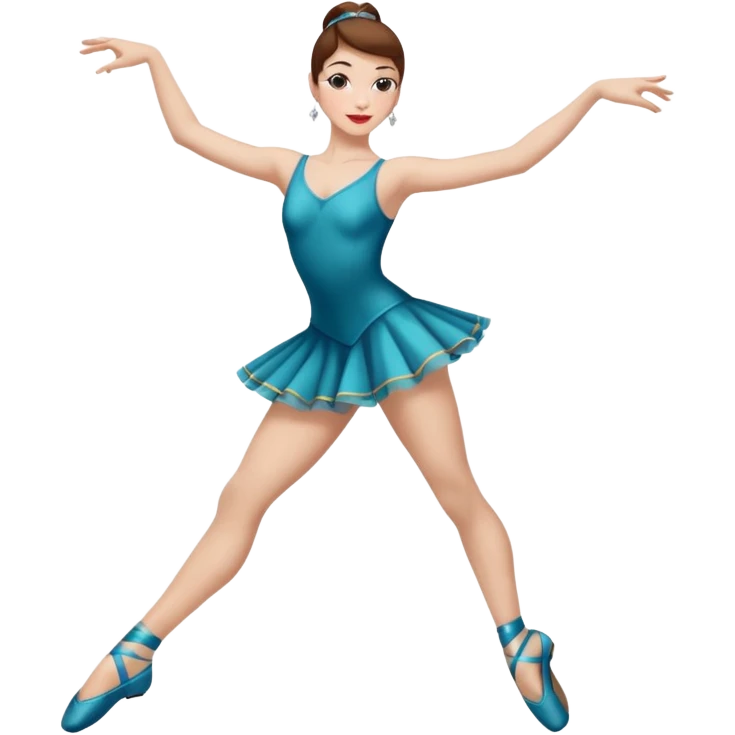 Jazz dancer white with brown hair wearing dance turning shoes not ballet shoes  emoji
