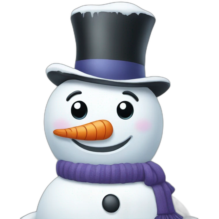 snowman Slightly smiling  emoji