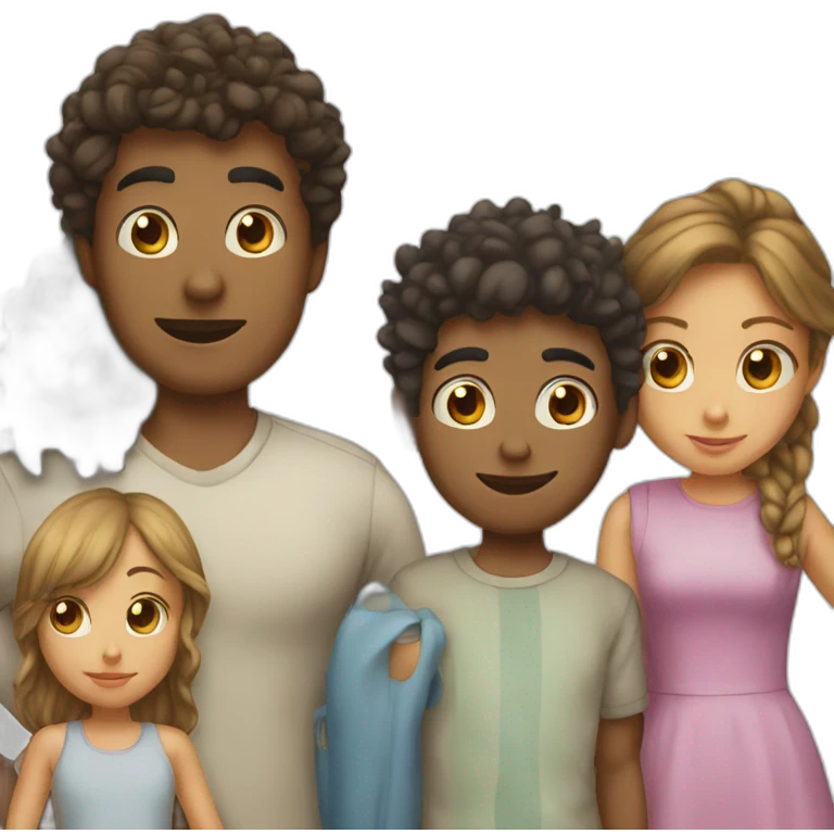 mum dad brother sister  emoji