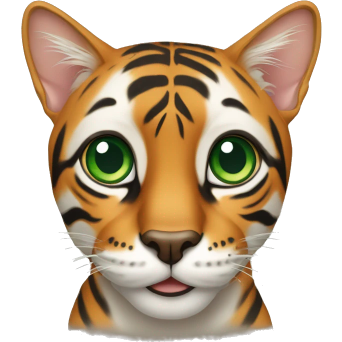 Bengal avec les yeux vert emoji