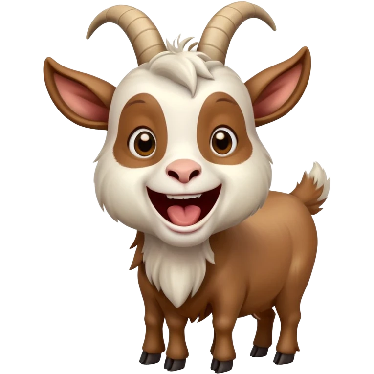 Goat making laughing hysterically  emoji