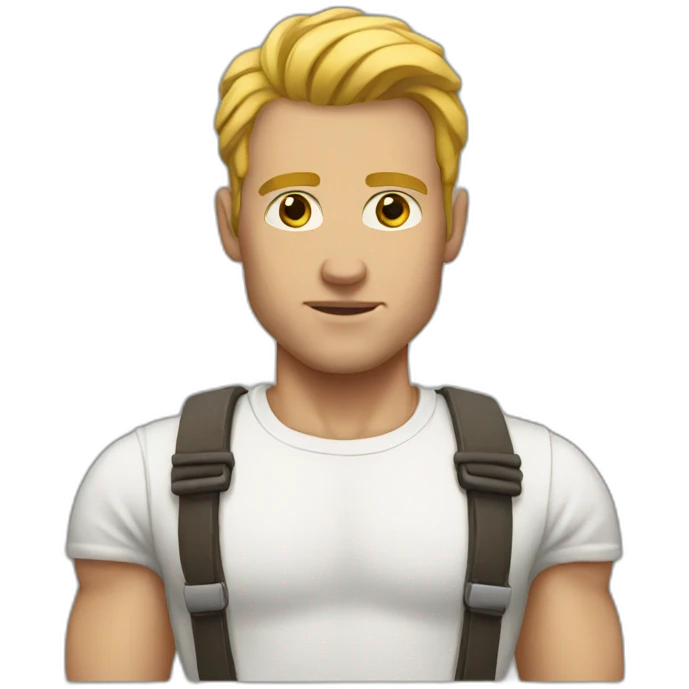 white men strong emoji