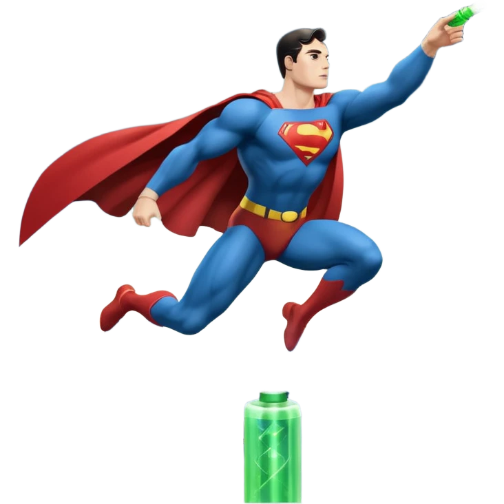 superman levitating over a city night light lit metropolis hitting a bong that he’s lighting using his super lazer vision  emoji
