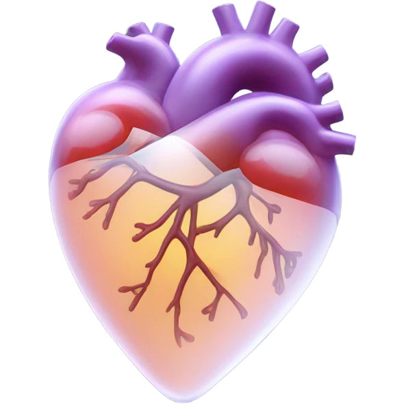 Transparent heart emoji