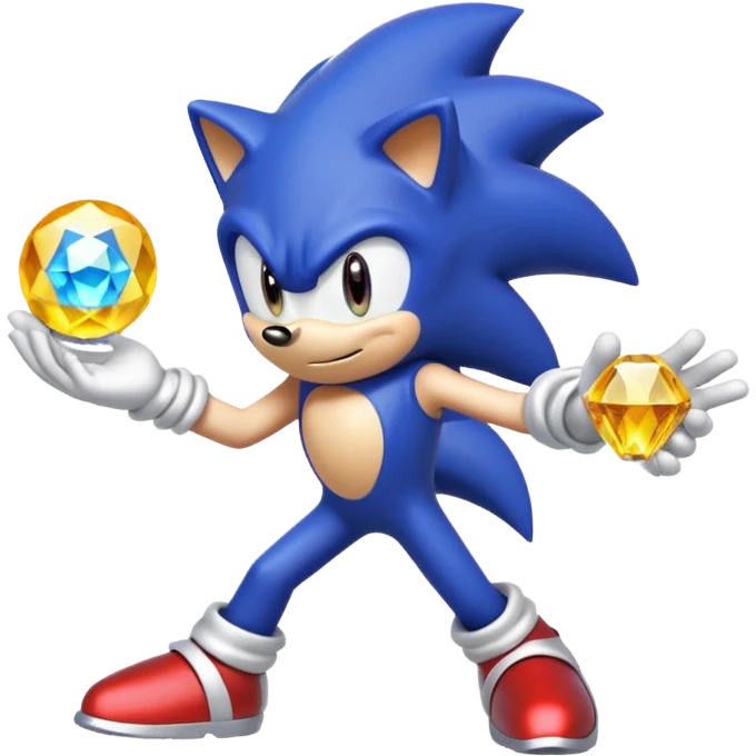 I want Sonic the hedgehog with chaos emeralds with the aura transformation super sayian emoji