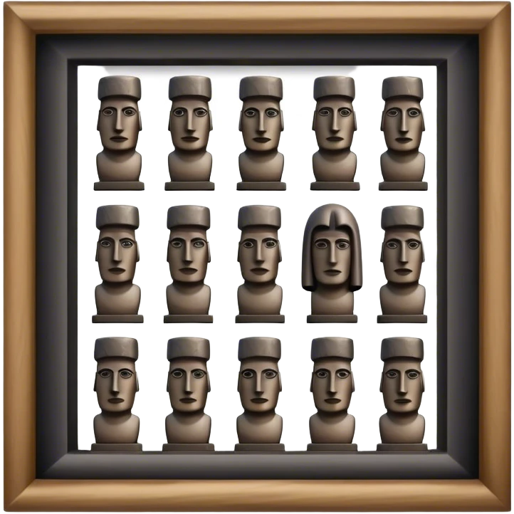 easter island statues emoji