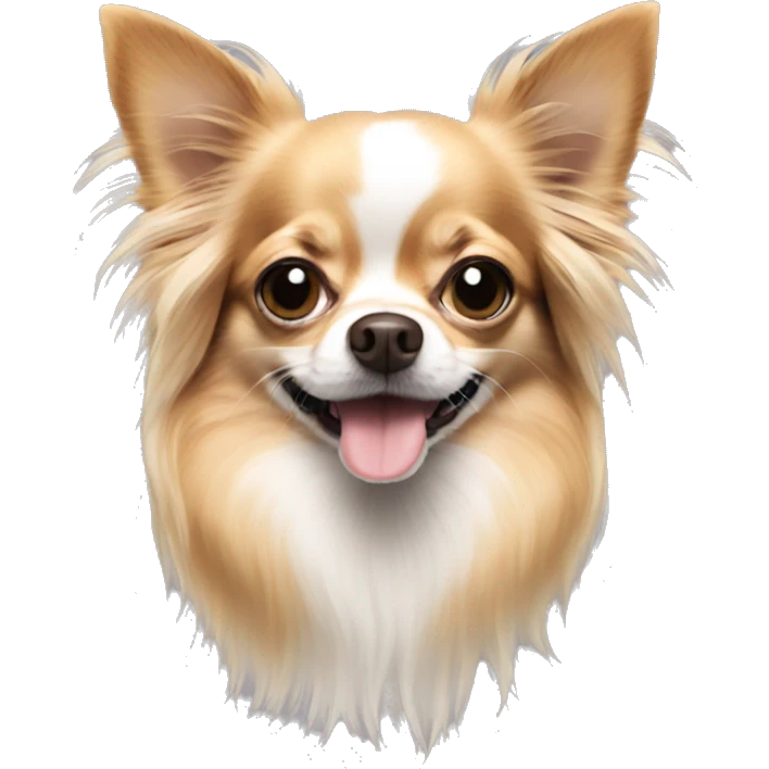 Long haired chihuahua emoji