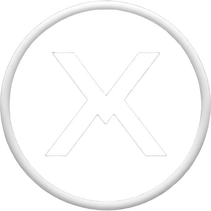 Black circle with “MB” written on in the middle of it. Nothing else emoji