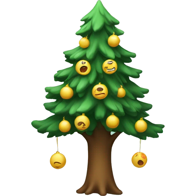 New year tree emoji